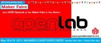 OpenLab at the Maker Faire, May 18-19 San Mateo, CA