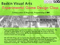 OpenLab + UCSC Baskin Visual Arts Department offer Experimental Game Design Class Spring 2012